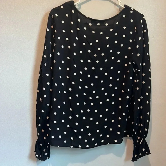 Sanctuary Alma XS polka dot black and white blouse - Picture 6 of 6